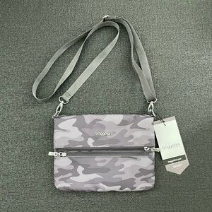 Baggallini Camo Flip Crossbody Wallet Purse